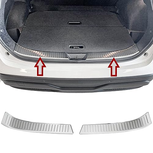 Recambo | Protector de Parachoques trasero | Compatible con Nissan Qashqai J12 | a partir de 2021 | Acero Inoxidable Mate | Protección borde de carga