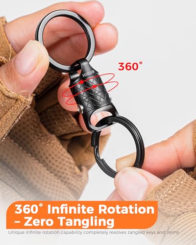 Image of Magnetic Quick Release Keychain, Detachable Magnetic Pull Apart Key Chain Holder for Men Women-Secure Lock System