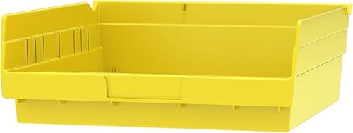 Vista 12 de Akro-Mils 30170 - Caja de plástico para estantes anidados, (12 x 11 x 4 pulgadas), color rojo, (paquete de 12)