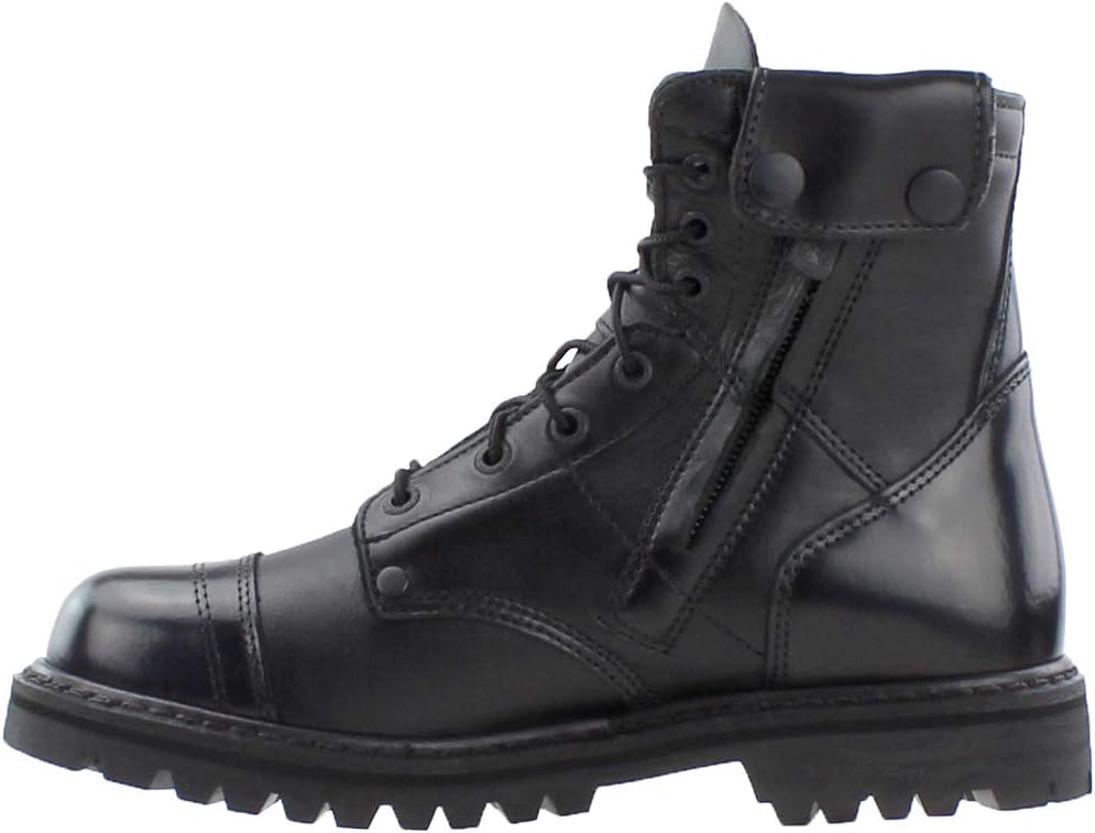 Rocky mens Side Zipper Jump Boot Black 11 W US