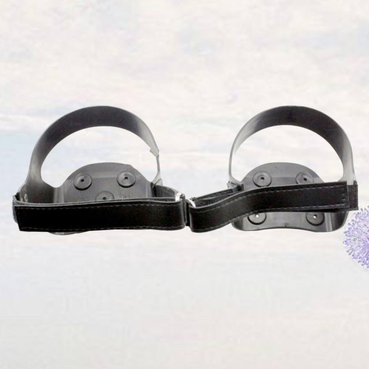 Ramponi da Ghiaccio Striscia Riflettente in Silicone 5 Denti per Scarpe Antiscivolo e Trazione Superiore, per Escursionismo e Camminate Invernali