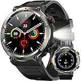 IOWODO Reloj Inteligente Hombre con Llamadas, 2 Correas(iOS/Android)