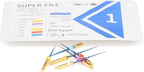 Miniatura 5 de XUX 6 unidspaquete SX-F3 Blue Reciprocating Files Endo Rotary Files Uso del motor Archivos de NiTi endodónticos activados por calor 0.827 in0.984