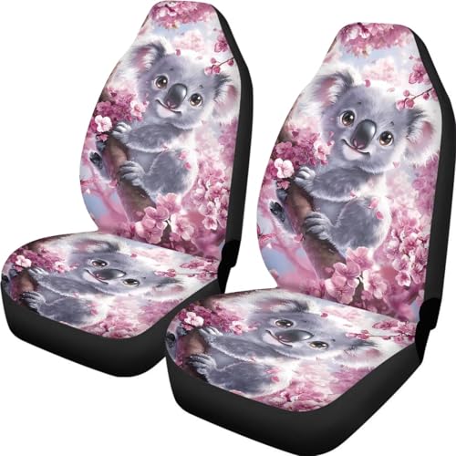 Housse de siège voiture koala rose pour égayer vos trajets