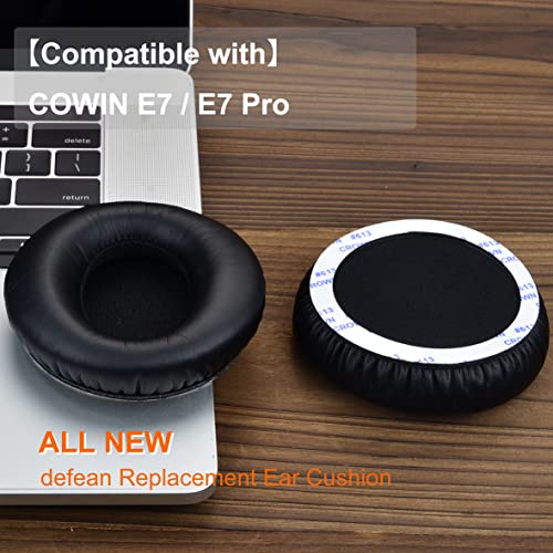Almohadillas para auriculares Defean para COWIN E7 / E7 Pro (no compatibles con SE7) | También para Silensys E7 / E7 Pro, cuero más suave y espuma de alta densidad para cancelación de ruido miniatura 6