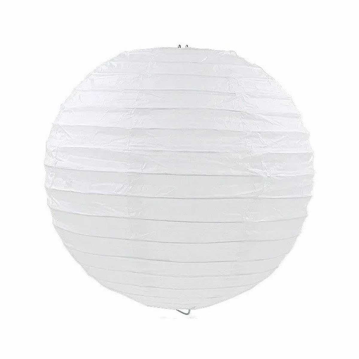 Round Paper Lanterns, Round Hanging Paper Lanterns Multicolor 10-40cm(White,40cm(16inch))