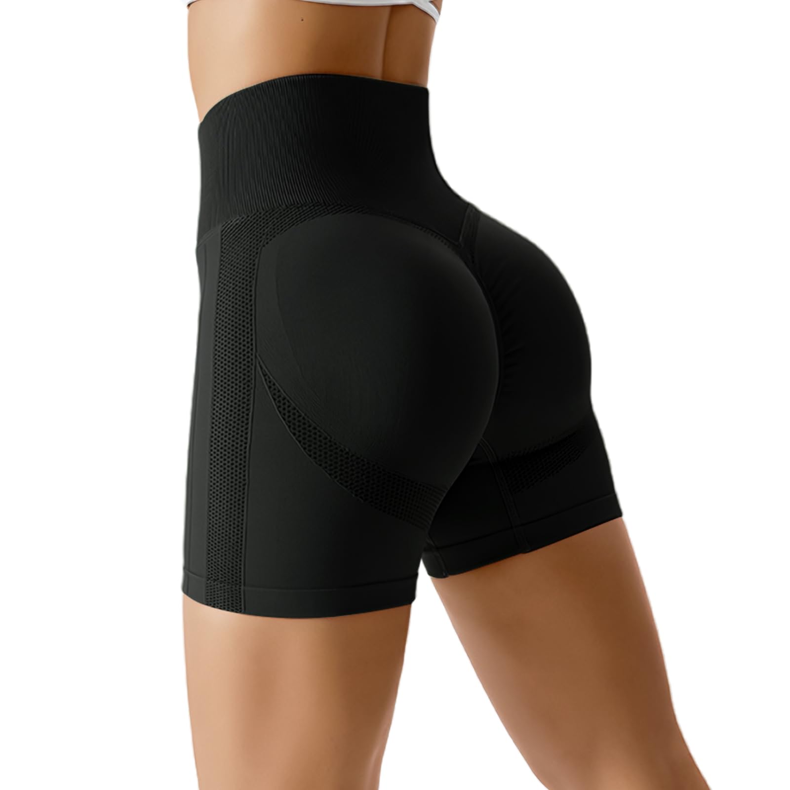Lishang Leggins Deportivos Mujer Push Up Cintura Alta Sin Costuras Yoga Fitness Running