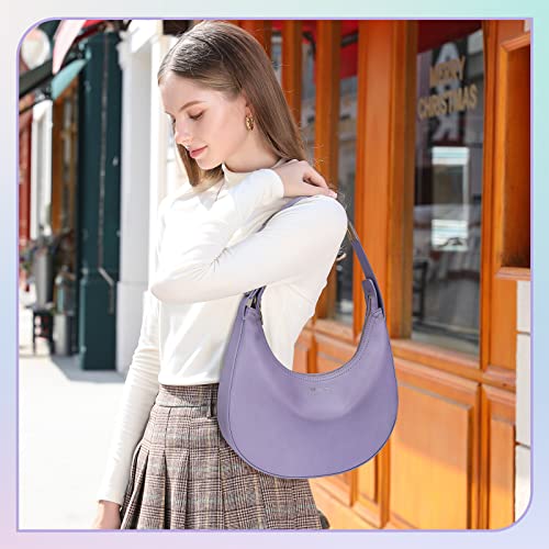 Keyli Women's Purple Waterproof Leather Small Clutch Handbag, Trendy Zipper Top, Adjustable Strap, 12 x 2.5 x 11 inches by Keyli - Used condition - Image 2