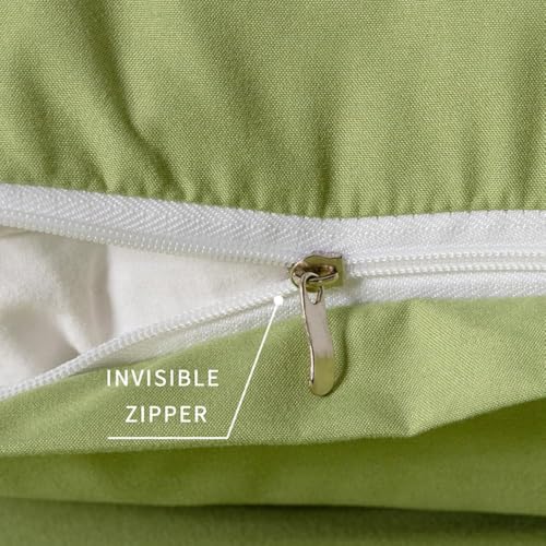 Image of Body Pillow Pillowcase with Zipper 1 piece,Olive Green,20 inchx54 inch | Body Pillow Cover with Zipper,Long Pillow Case,Cozy Microfiber Body Pillow Case Cover