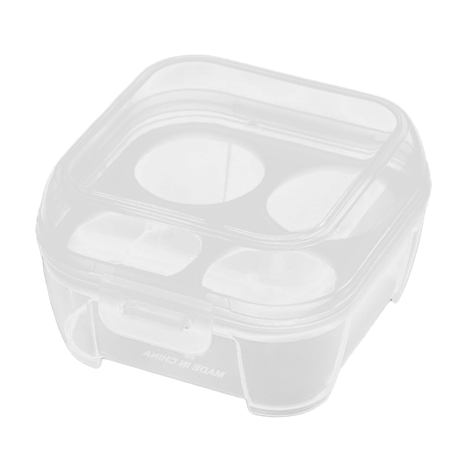 Egg Storage Box Organizer Travel Egg Carrying Case Hiking Egg Container Case 4Gird10.5x10.5x6.5cm Home & Garden | Kitchen, Dining & Bar | Kitchen Storage & Organization | Food Stor-image-0