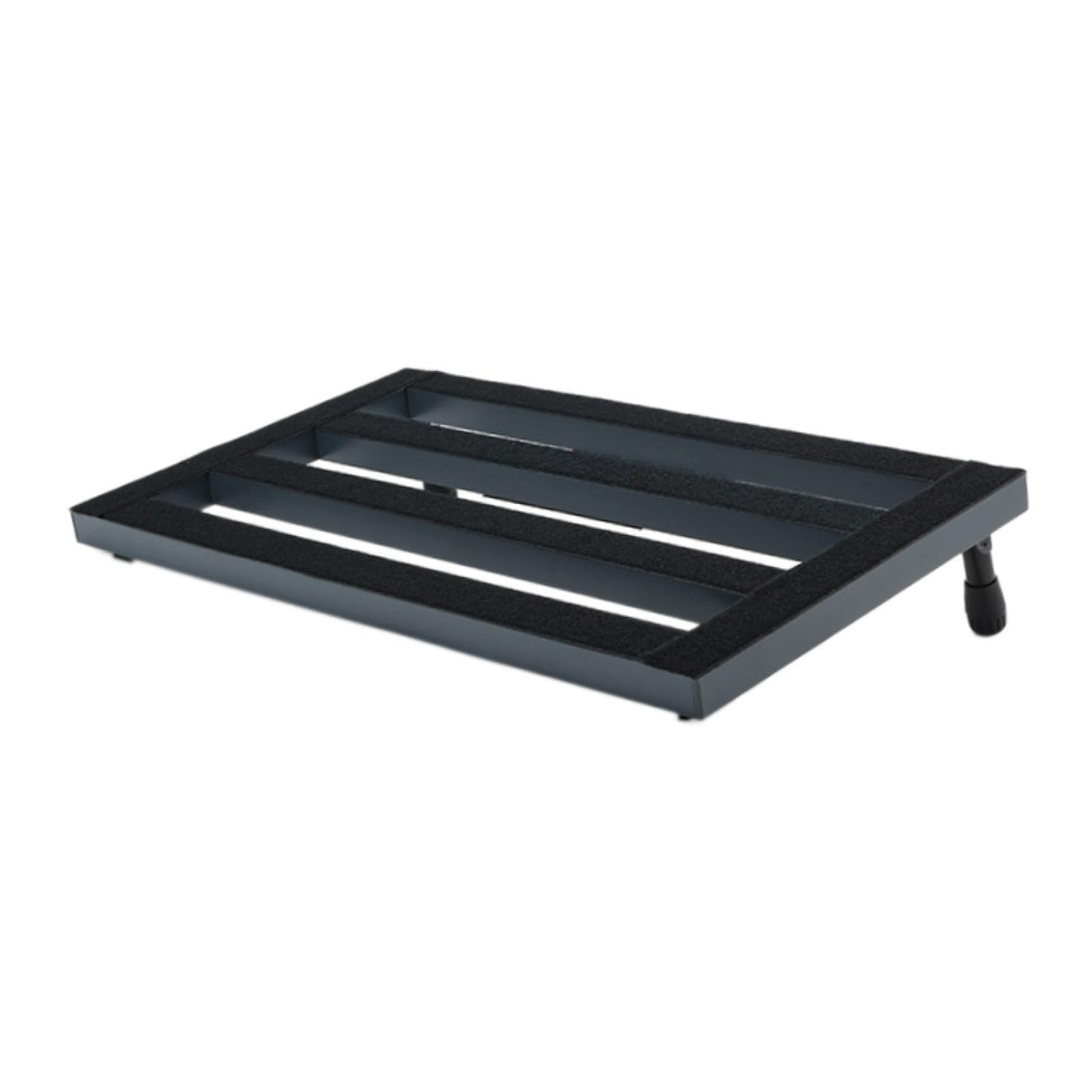 Milageto Pedalera para Guitarra con Tablero de Efectos Diseño Ligero en Aluminio Función de Fijación de Pedal Y Fácil Transporte Adecuada para Bandas Prácticas, 56x32cm
