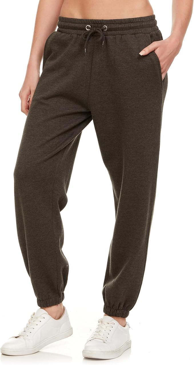 Sweatpants for Women - Closed Cinch Bottom Fleece Lounge Womens Plus Size Joggers