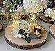 Lawei 20 Stück Teelichthalter aus Holz Kerzenhalter Personalisierte Votivkerzenhalter Holz Timber Pile für Hochzeit, Party, Geburtstag, Halloween, Dekoration