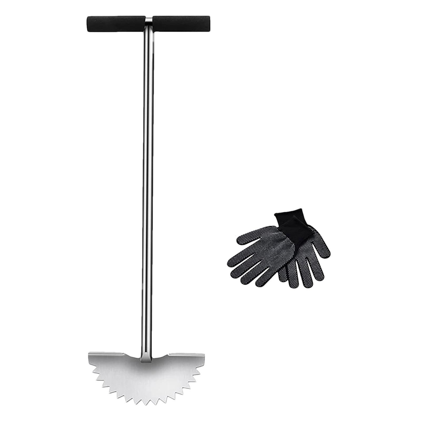 Garden Edger - Outils Manuels pour Pelouse Edger, Outil de pelouse Demi-Moon Edger | Tondeuse Pied Extra Large, Coussin Doux, Bords dentelés pour couper les parterres de jardin, trottoir, de