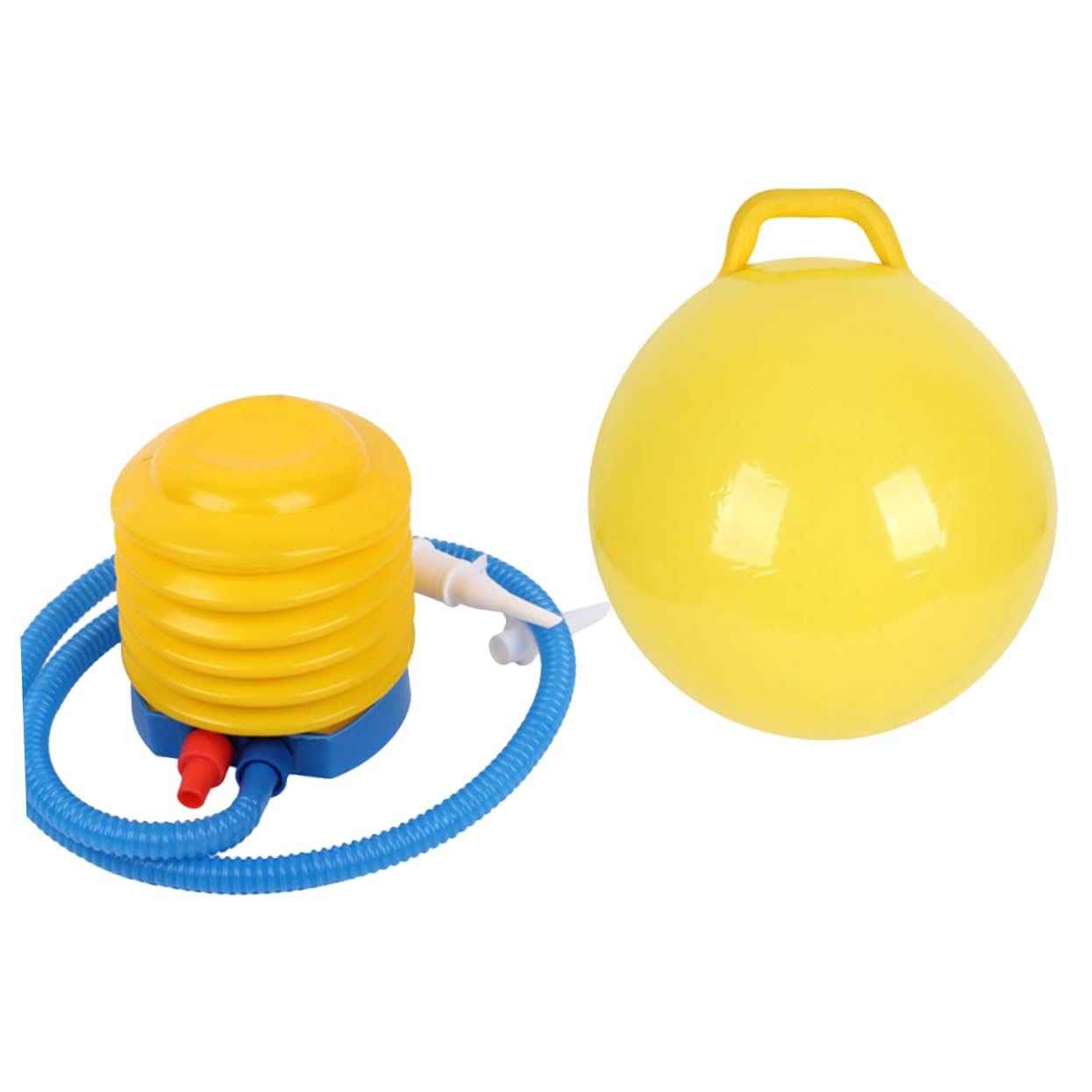 TOYANDONA 2PCS Inflatable Hop for Bouncing Jumping Handles with Pump for Fun Coordination and Balance Skills