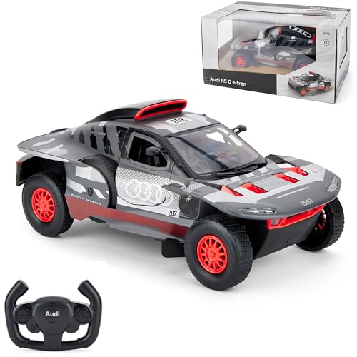Audi RS Q e-tron E2 RC Auto Escala 1:14 - Gris, juguete de carreras de alta velocidad, perfecto para diversión en interiores y exteriores