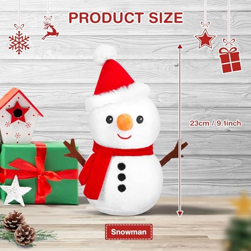 Image of Kidology Plush Toy Pillow, Reversible Bunny, Cute Rabbit Sofa Pillow, Easter Bunny Stuffed Animal Cute Rabbit Plushie Birthday Gift for Boys Girls (Medium, Snowman - 01), White, for Kid