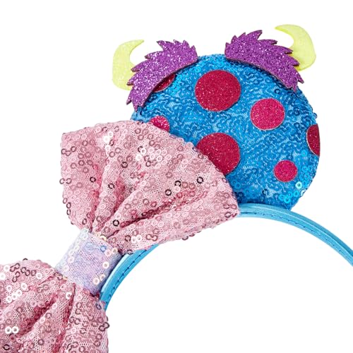 Mouse Ear Headbands for Women Giltter Bow Headband for Girls Birthday Party Decorations4