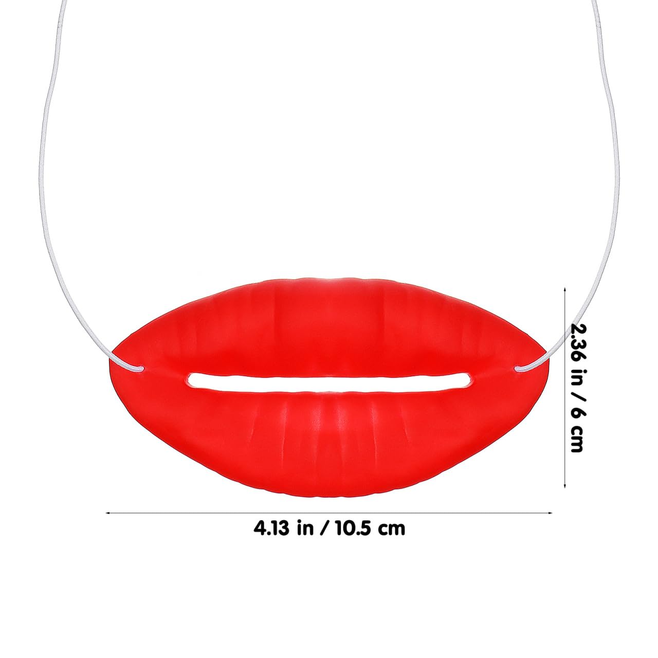 Hemobllo Funny Big Mouth Toy Red Sausage Lips Halloween Party Prop Durable Fake Lips Decoration for Dance Festival Prank Jokes - Image 4