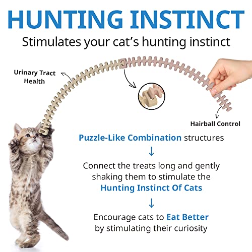 Dr.Petra Catzzle Cat Treats, Dental Chews For Indoor Cats, Cat Teeth Cleaning, Dental Care Snacks thumb #3