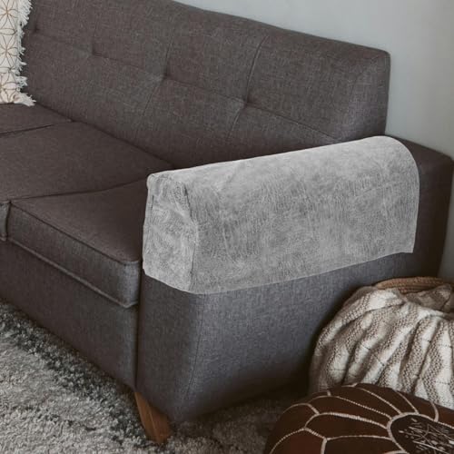 Funda para reposabrazos de sofá Levemolo elástica y lavable con acabado textil de alta resistencia 8