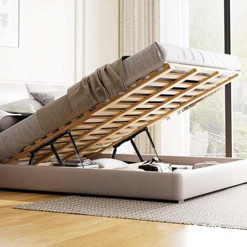 2 Stk. Gasdruckfeder, Gasdruckdämpfer 900N/PC Pneumatische Bett Hebemechanismus, Hebescharniere 92KG Gasdruckfeder Gasfederschrank Scharniere für schwere Bettkästen