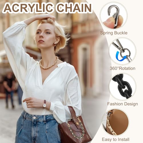Sangle sac acrylique PATIKIL blanche pour remplacer une lanière usée