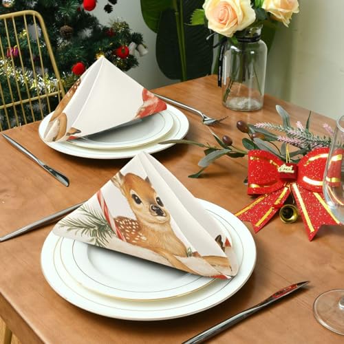 Servilletas de Tela Vintage Navidad Pack x6 miniatura 4