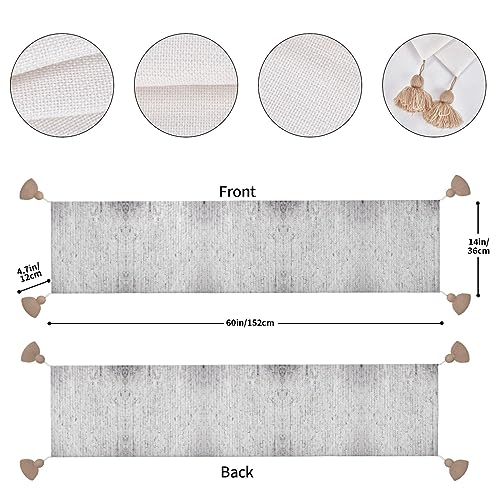 Chemin de table rustique de Noël au motif de mur de briques - 3