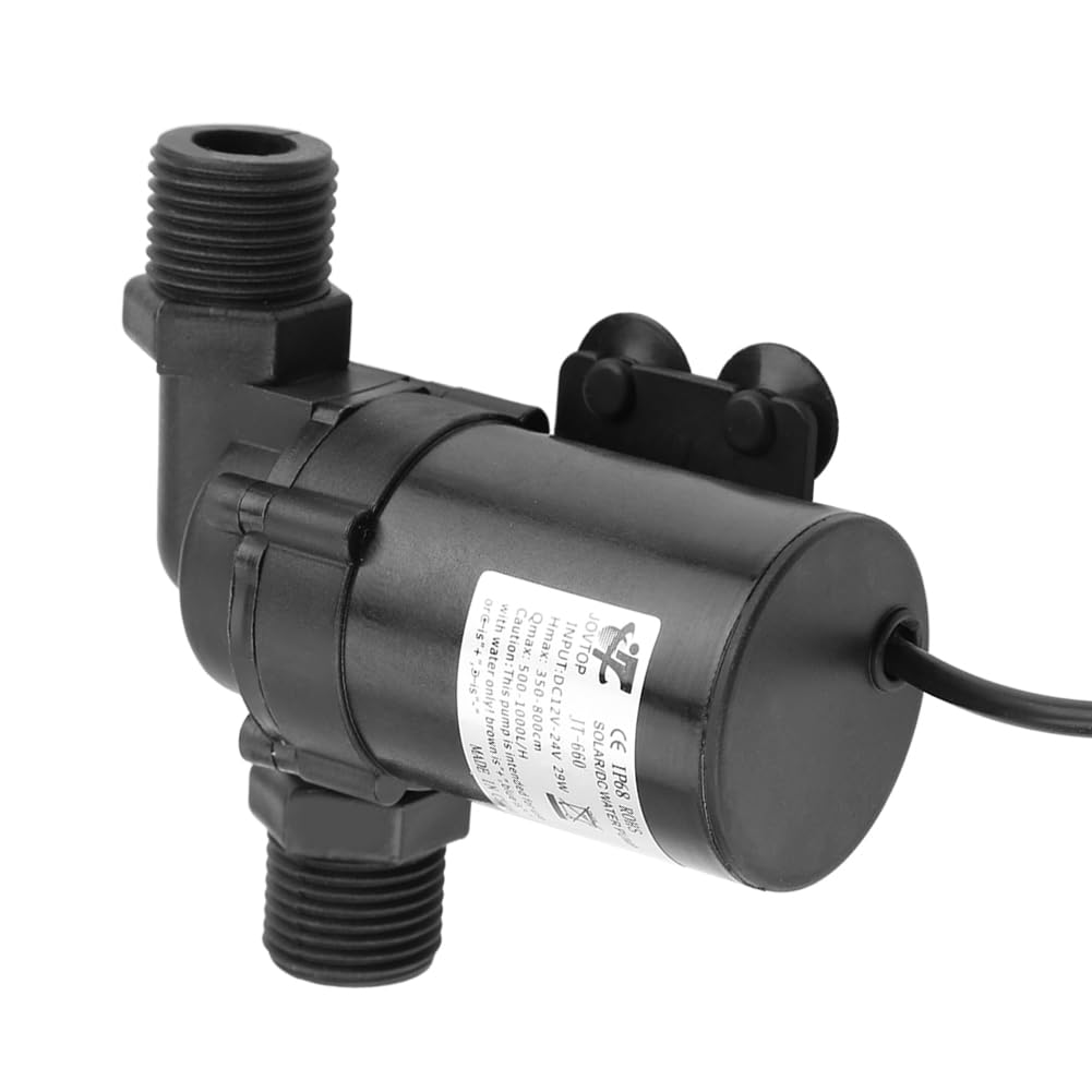 JT-660D-24 Bomba de Agua sin Escobillas de 24V DC, Bomba de Agua Sumergible Ecológica de Bajo Ruido para Calentador de Agua Solar