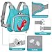 Toddler Harness Leash + Anti Lost Wrist Link, Accmor Dinosaur Baby Harnesses with Kids Leashes for Boys, Cute Child Walking Anti-Lost Holder Bracelet Strap Tether for Outdoor Keep Kid Close (Blue)