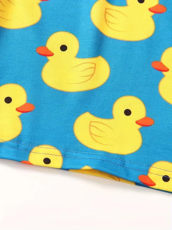 Image of Kids Easter Pattern Multi-Colored Printed Short Sleeve Button-Up Polo Shirt for Boy