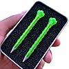 AIRGLO Forever Tee Premium Metal Unbreakable Golf Tees (2 Pack), Extended Metal Tip, Golf Club Groove Cleaner, Golf Divot Tool, Durable Transparent Plastic Golf Tees