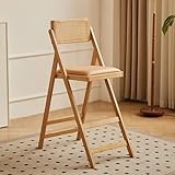 Chaise de salle à manger pliante en rotin tissé à la main : fabriquée avec un cadre en abamboo, cette chaise de salle à manger présente un dossier en rotin magnifiquement tissé à la main. Son design respirant et doux pour la peau offre un confort durable, ce qui le rend parfait pour les repas décontractés et les occasions spéciales. Légère et facile à ranger, cette chaise allie style et fonctionnalité pour tout espace de salle à manger.