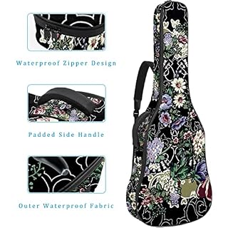Étui de protection rembourré pour guitare acoustique classique, Multicolore 08, 42.9×16.9×4.7 in, Organiseur de sac - Les Beatles, Paul McCartney, John Lennon, RIngo Starr, George Harrison Étui de protection rembourré pour guitare acoustique classique, Multicolore 08, 42.9x16.9x4.7 in, Organiseur de sac – Image 4
