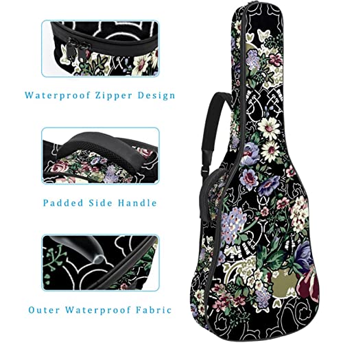 Étui de protection rembourré pour guitare acoustique classique, Multicolore 08, 42.9×16.9×4.7 in, Organiseur de sac - Les Beatles, Paul McCartney, John Lennon, RIngo Starr, George Harrison Étui de protection rembourré pour guitare acoustique classique, Multicolore 08, 42.9x16.9x4.7 in, Organiseur de sac – Image 5