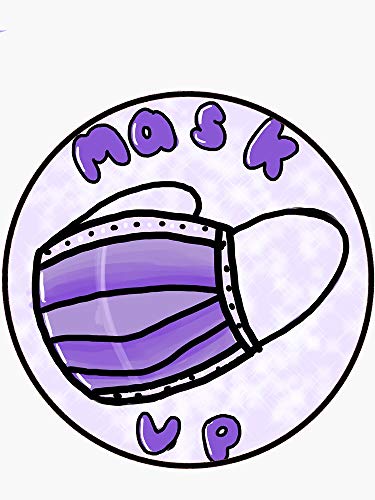mask up for covid - Sticker Graphic - Auto, Wall, Laptop, Cell, Truck Sticker for Windows, Cars,...