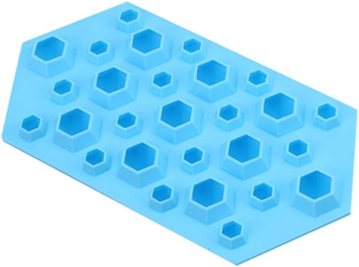 Silicone Ice Cube Trays 3D Diamonds Gem Cool Ice Cube Chocolate Tray Mold Silicone Moulds 4 Colors for Choose Blue/Yellow/Red/Pink