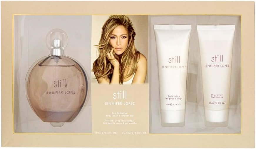 JENNIFER LOPEZ Still 3 Pc Gift Set for Women, Perfume 100 ml + Shower Gel 75 ml + Body Lotion 75 ml