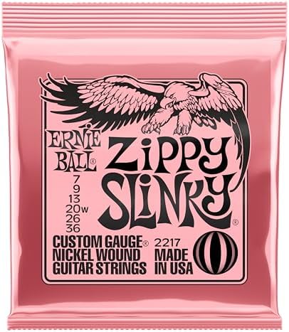Ernieball Zippy Slinky Nckl Wnd Elec Gtr Strings 7-36