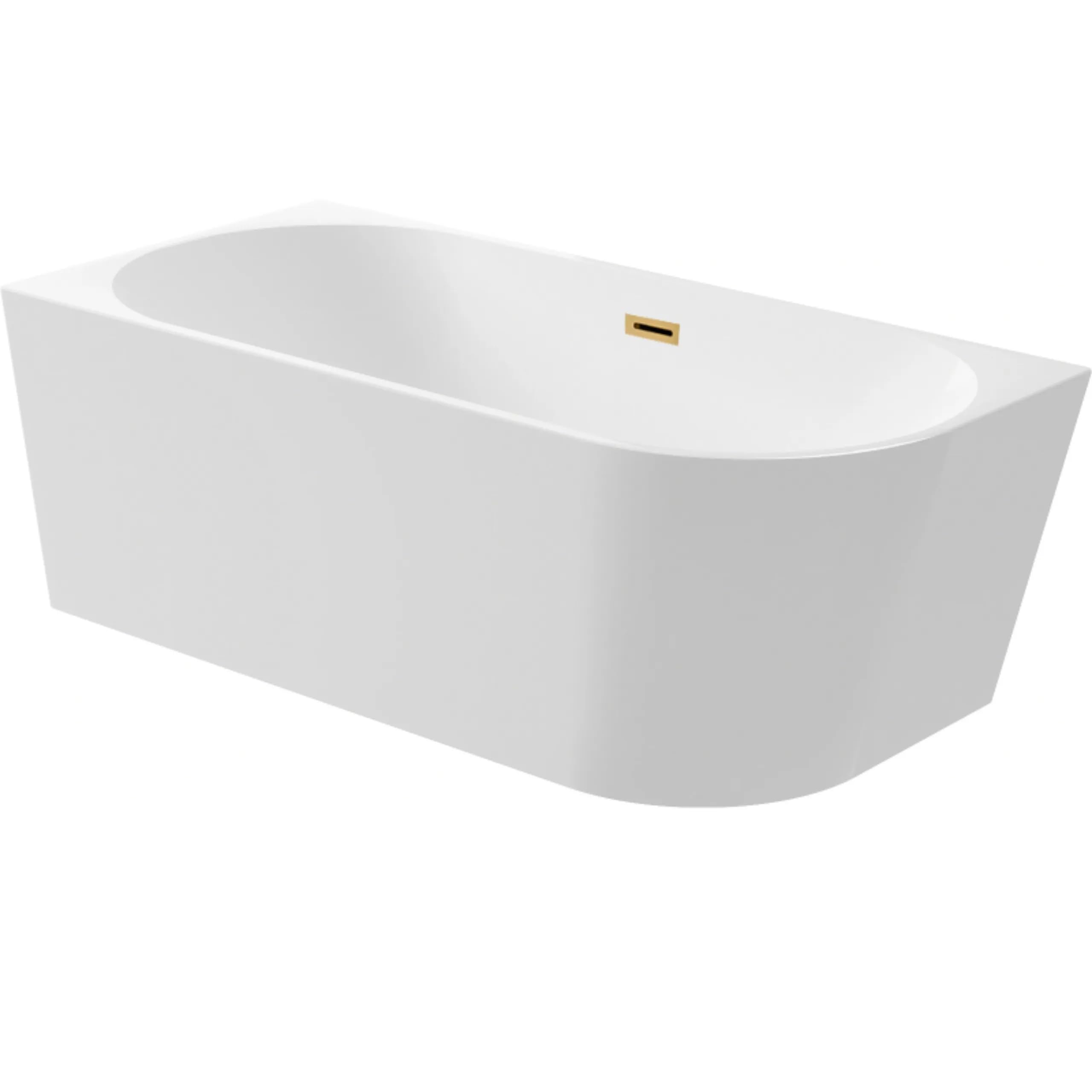 Vasca da bagno angolare autoportante a sinistra, AquaUno 170 x 80 cm