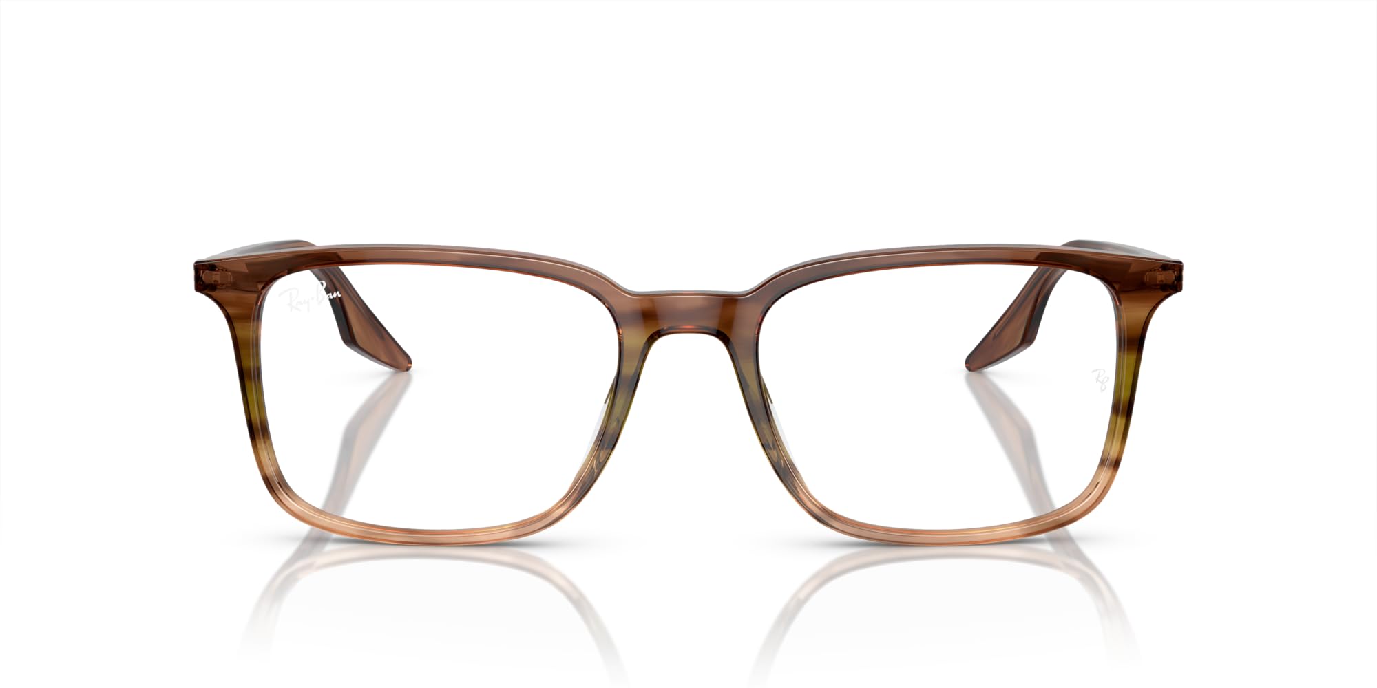 Ray-Ban Rx5421f Low Bridge dopasowane prostokątne oprawki okularów na receptę