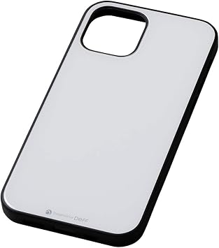 Deff Hybrid Case Etanze for iPhone 12 Pro Max, Chemically Tempered Glass Back 6.7 Inch Glass & TPU Hybrid Case, White