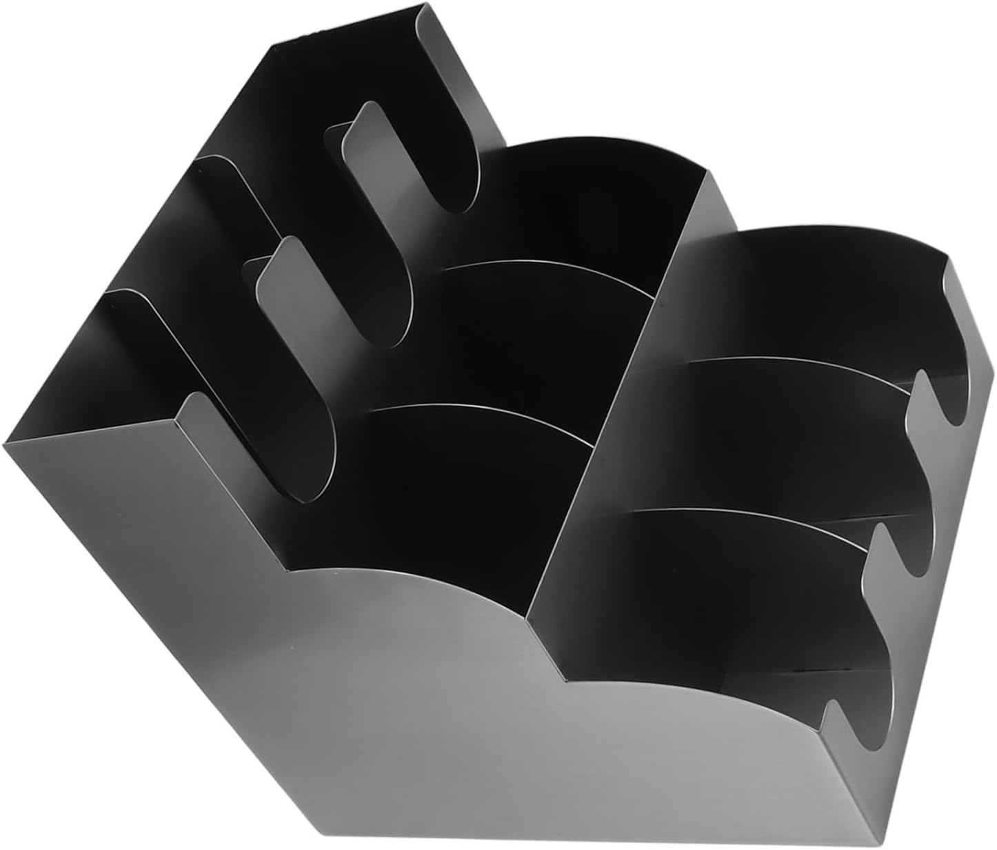 Cup and Lid Organizer 9 Compartment Stainless Steel Vertical Coffee Cup Dispenser and Lid Holder for Station Counter
