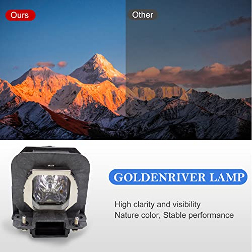 Goldenriver Et-Lax100 Projector Lamp Assembly With Original Bulb Inside Compatible With Panasonic Pt-Ax100 Pt-Ax100E Pt-Ax100U Pt-Ax200 Pt-Ax200E Pt-Ax200U #TOP2