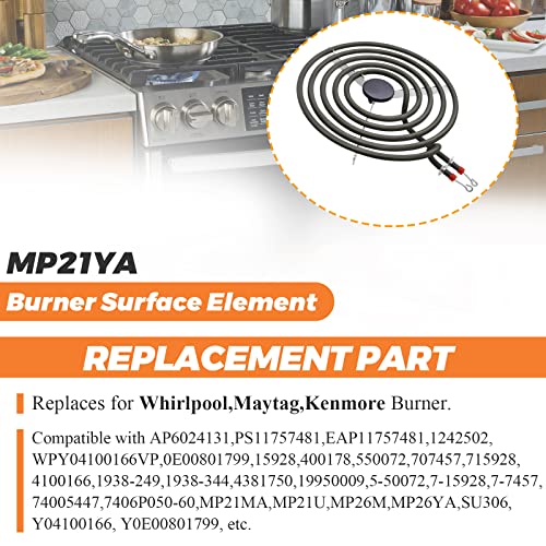 Beaquicy Mp21Ya Burner Surface Element 8 Inch 5 Turns,Suitable For Whirlpool Maytag Kenmore Rp111Pxsq1, Kf330Add1,Xfc31050Ab,Rf264Lxsb,Etc. #TOP6