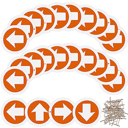 Marcadores de flechas de sendero ligeros y brillantes Amylove de color naranja