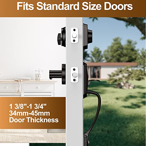 Yytdzsw Front Door Handle Set, Entry Door Handle Set,Exterior Door Handleset With Reversible Lever, Adjustable Door Handle Black，Door Lower Handle, Oil Rubbed Bronze #TOP4