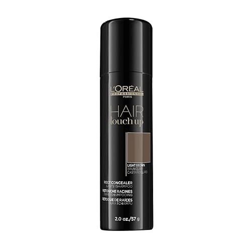 Vista 10 de L'Oreal Professionnel Root Touch Up Spray corrector de raíces Mezcla y cubre el cabello gris Resultados naturales duraderos 1 champú No