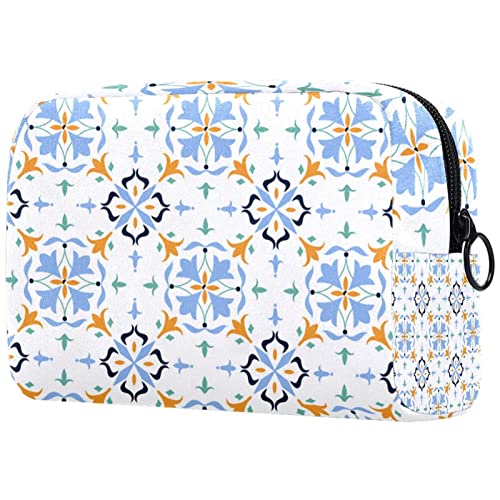 Trousse de maquillage voyage motif abstrait pour organiser vos cosmétiques en week-end